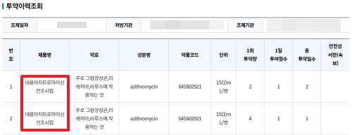 투약이력